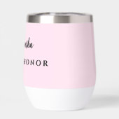 Maid of Honor Wine Tumbler (Achterkant)