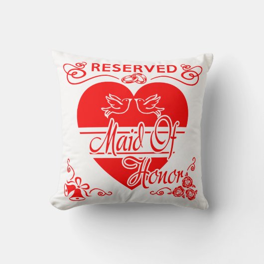 Maid of Honor's Wedding Cushion Kussen (Voorkant)