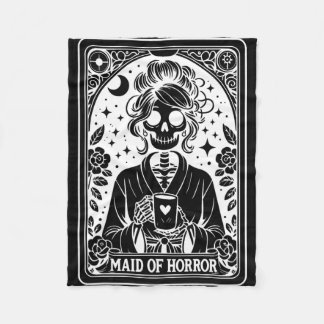 Maid of Horror Tarot Kaart Bride Coven Gothic Bach Fleece Deken