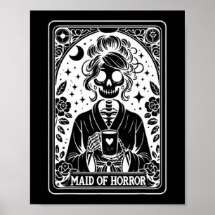 Maid Of Horror Tarotkaart Bruid Coven Gotische Bac Poster