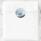 Maid of the Mist boat in Niagara Herfsten, Canada Ronde Sticker (Tas)