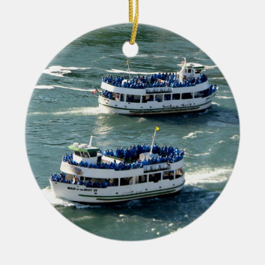 Maid of the Mist Boat: Niagara Falls (provincie) Keramisch Ornament (Voorkant)