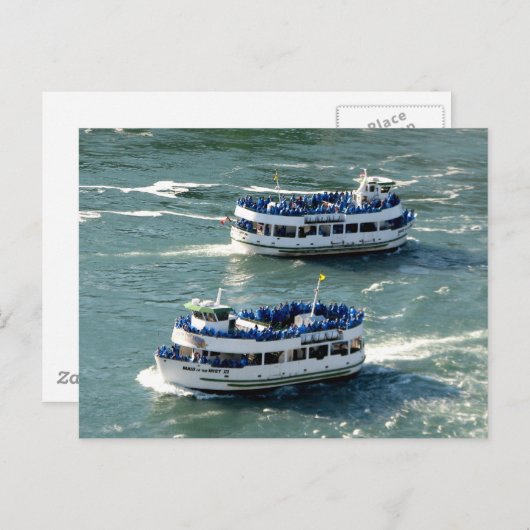 Maid of the Mist Boat: Niagara Herfsten Briefkaart (Voorkant / Achterkant)