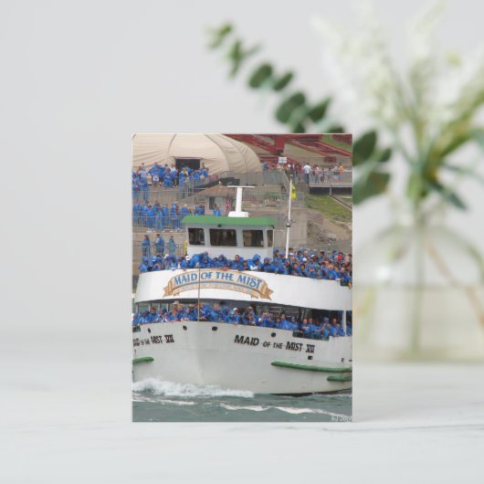 Maid of the Mist Boat - Niagara Herfsten Briefkaart (Staand voorkant)