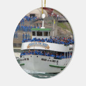 Maid of the Mist Boat: Niagara Herfsten Keramisch Ornament (Links)