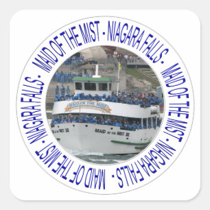 Maid of the mist - Niagara Herfsten Vierkante Sticker