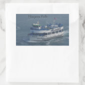 Maid of the mist on the Niagara Rechthoekige Sticker (Tas)