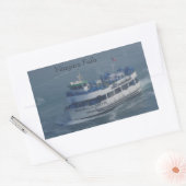 Maid of the mist on the Niagara Rechthoekige Sticker (Envelop)