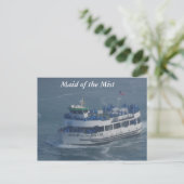 Maid of the mist on the Niagara river . Briefkaart (Staand voorkant)