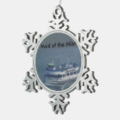 Maid of the mist on the Niagara Tin Sneeuwvlok Ornament (Rechts)