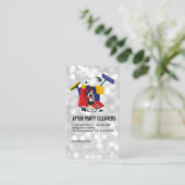 Maid / Party Cleaners / Bokeh Visitekaartje (Staand voorkant)