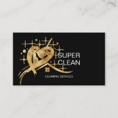 Maid Residentiële en Commerciële Schoonmaak Duster Visitekaartje (Voorkant)
