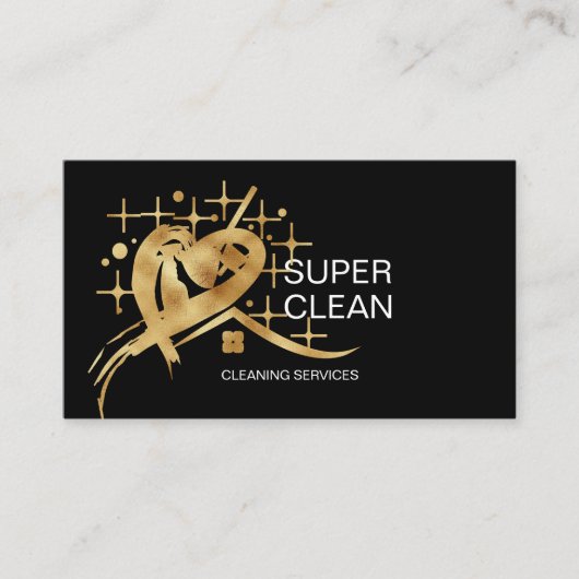 Maid Residentiële en Commerciële Schoonmaak Duster Visitekaartje (Voorkant)