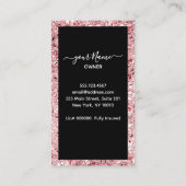 Maid Roos Roze Schoonmaakservice Contactkaartje (Achterkant)