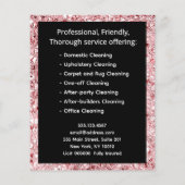 Maid Roos Roze Schoonmaakservice Flyer (Achterkant)