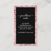 Maid Roos Roze Schoonmaakservice Visitekaartje (Achterkant)