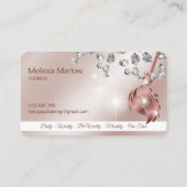 Maid Schoonmaak Huis Mousserende diamanten Visitekaartje (Achterkant)