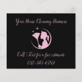 Maid Schoonmaak Huis QR Code Sparkling Business (Voorkant)