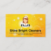 Maid Service Logo | Sparkle en Glow | SINAASAPPEL Visitekaartje (Voorkant)