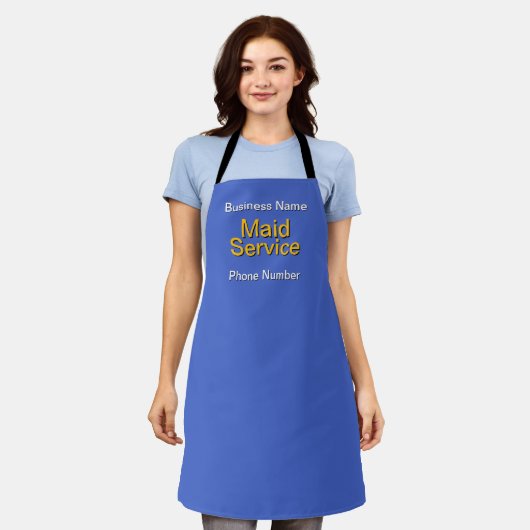 Maid Service Ondernemer Personalizeren Schort (Gedragen)