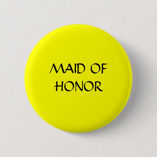 MAID VAN DE HONOR - toets Ronde Button 5,7 Cm (Voorkant)