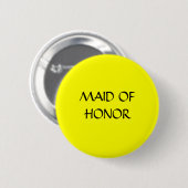 MAID VAN DE HONOR - toets Ronde Button 5,7 Cm (Voorkant /achterkant)