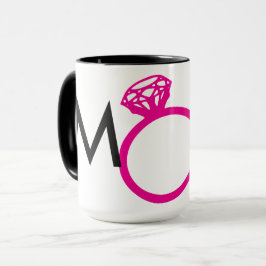 MAID VAN HONOR DIAMOND RING HOT PINK MOK