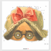 Maid -  Victoriaans Masker Sticker (Vel)