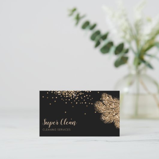 Maïde reinigingsinrichting Mousserend vederduster Visitekaartje (Staand voorkant)