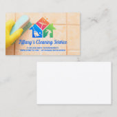 Maïde Tegels in de badkamer | Reinigingspictogramm Visitekaartje (Voorkant / Achterkant)