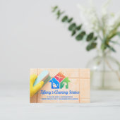 Maïde Tegels in de badkamer | Reinigingspictogramm Visitekaartje (Staand voorkant)