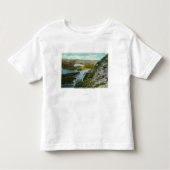 Maiden Cliff Uitzicht van het Megunticook-meer Kinder Shirts (Voorkant)