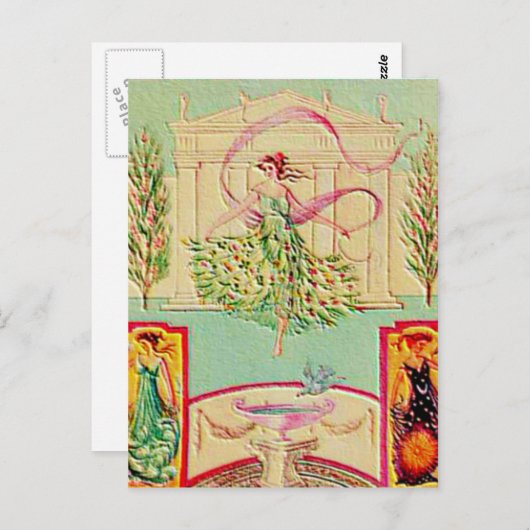 Maiden Goddess Athena Briefkaart (Voorkant / Achterkant)