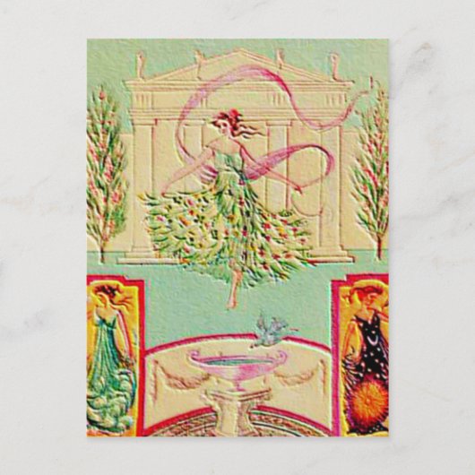 Maiden Goddess Athena Briefkaart (Voorkant)