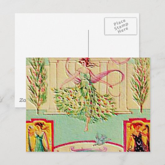 Maiden Goddess Athena Briefkaart (Voorkant / Achterkant)