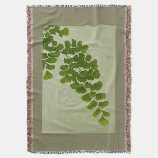 Maiden Hair Fern Frond Deken (Voorkant Verticaal)
