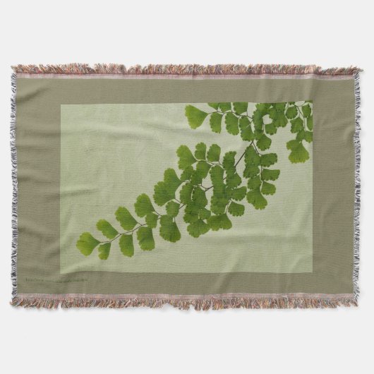 Maiden Hair Fern Frond Deken (Voorkant)