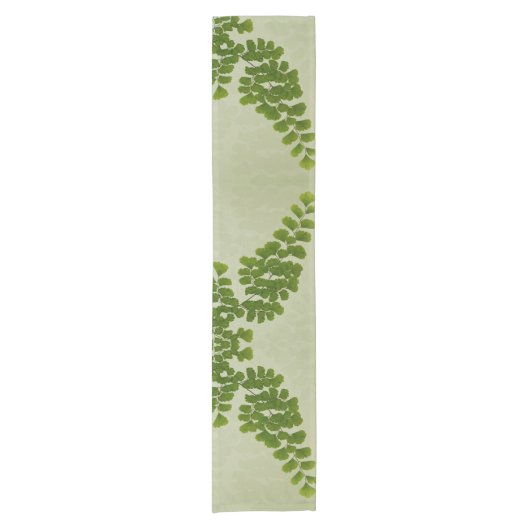 Maiden Hair Fern Frond Korte Tafelloper (Voorkant)