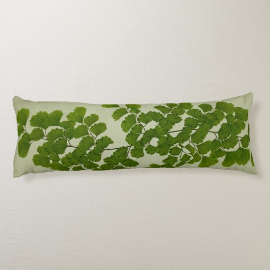 Maiden Hair Fern Frond Lichaamskussen (Achterkant)