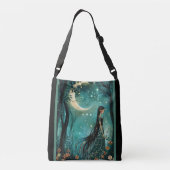 Maiden in de Moonlight Crossbody Canvas tas (Achterkant)
