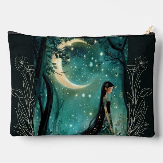 Maiden in de Moonlight Kleine Accessoirezak Etui (Achterkant)