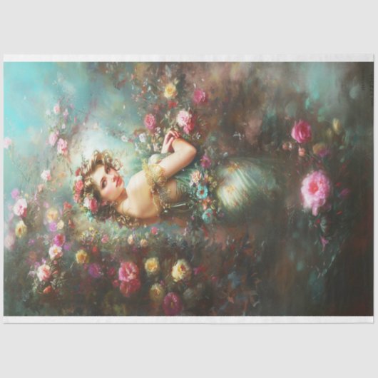 Maiden in de Tuin Twee Tissuepapier (Voorkant)