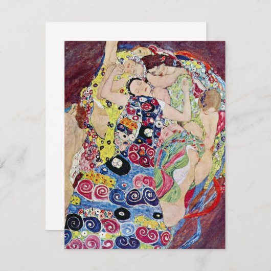 Maiden (Maagd), Gustav Klimt,  Art Nouveau (Voorkant / Achterkant)