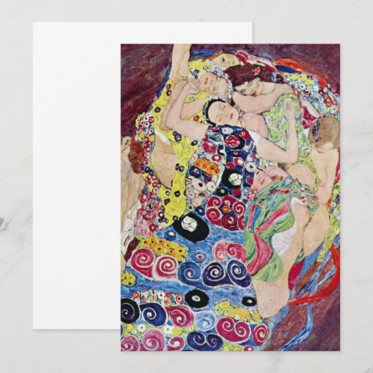 Maiden (Maagd), Gustav Klimt,  Art Nouveau (Voorkant / Achterkant)