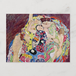 Maiden (Maagd), Gustav Klimt,  Art Nouveau Briefkaart