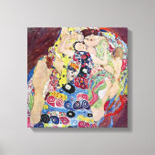 Maiden (Maagd), Gustav Klimt, Art Nouveau Canvas Afdruk (Voorkant)