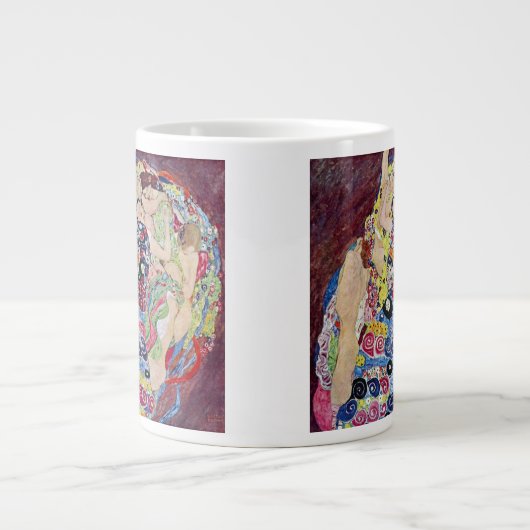 Maiden (Maagd), Gustav Klimt, Art Nouveau Grote Koffiekop (Voorkant)