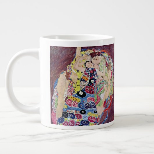 Maiden (Maagd), Gustav Klimt,  Art Nouveau Grote Koffiekop (Links)