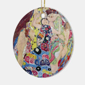 Maiden (Maagd), Gustav Klimt,  Art Nouveau Keramisch Ornament (Links)