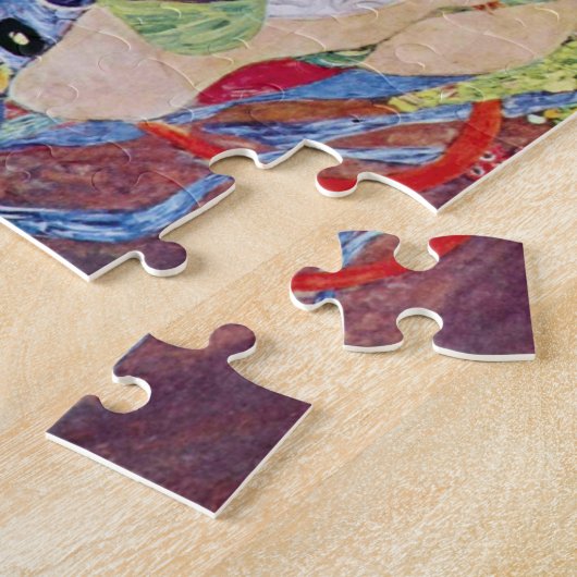 Maiden (Maagd), Gustav Klimt,  Art Nouveau Legpuzzel (Zijkant)